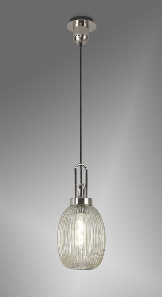 Reeta Single Polished Nickel Pendant