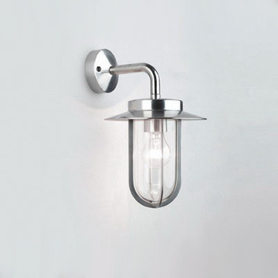 Polished Nickel IP44 Outdoor Wall Light