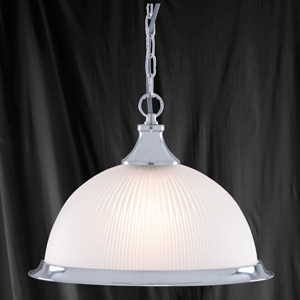 Kitchen Island Pendant Light | Diner Single Pendant Satin Nickel