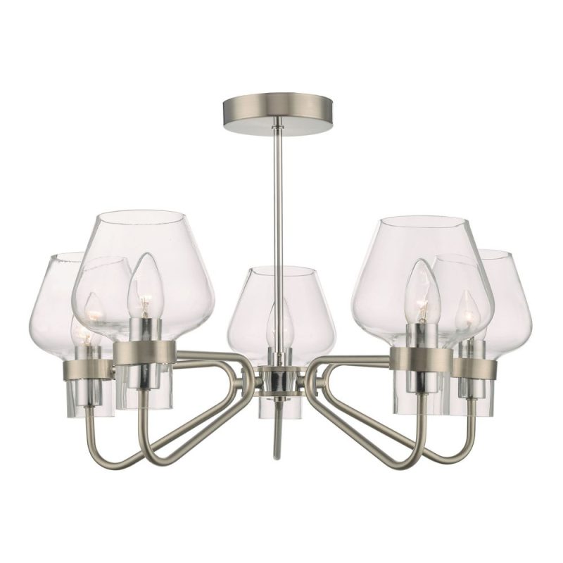 Kim 5lt Pendant Satin chrome