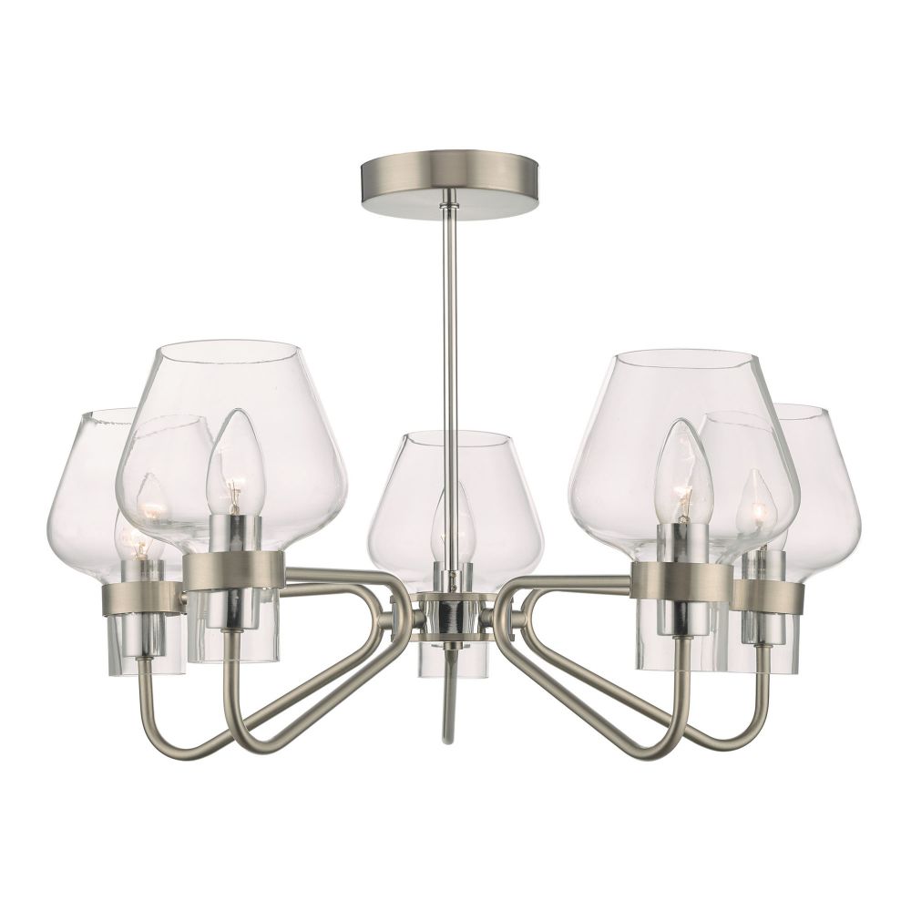Kim 5lt Pendant Satin chrome