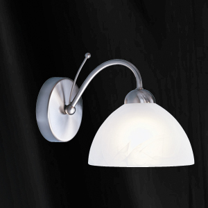 9111311SS 1 Light Wall Light Satin Nickel