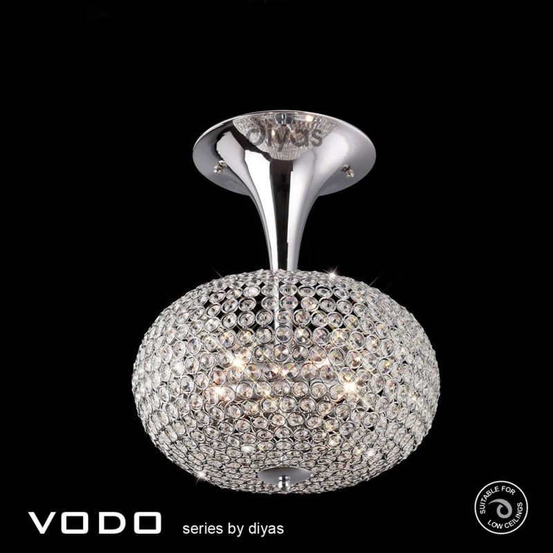 Diyas IL30416 Ava Polished Chrome Ceiling Light