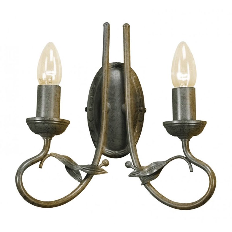 Elstead OV2 Olivia Twin Wall light Black Gold