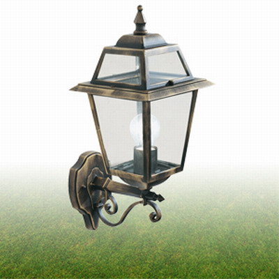 911521 Up Wall Light IP44 Black Gold