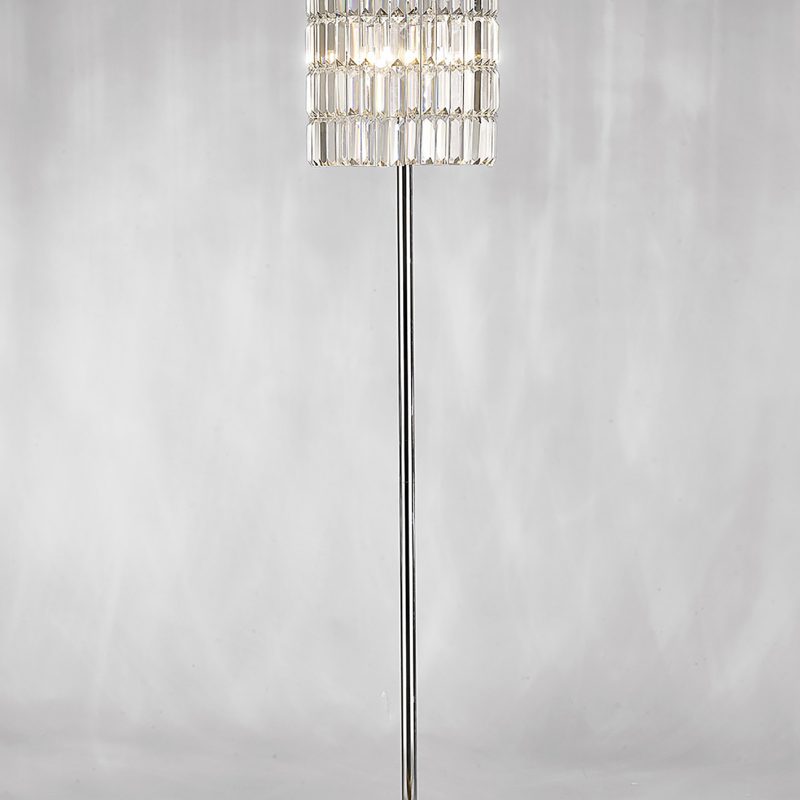Diyas IL30179 Torre Curtain Crystal Floor Lamp