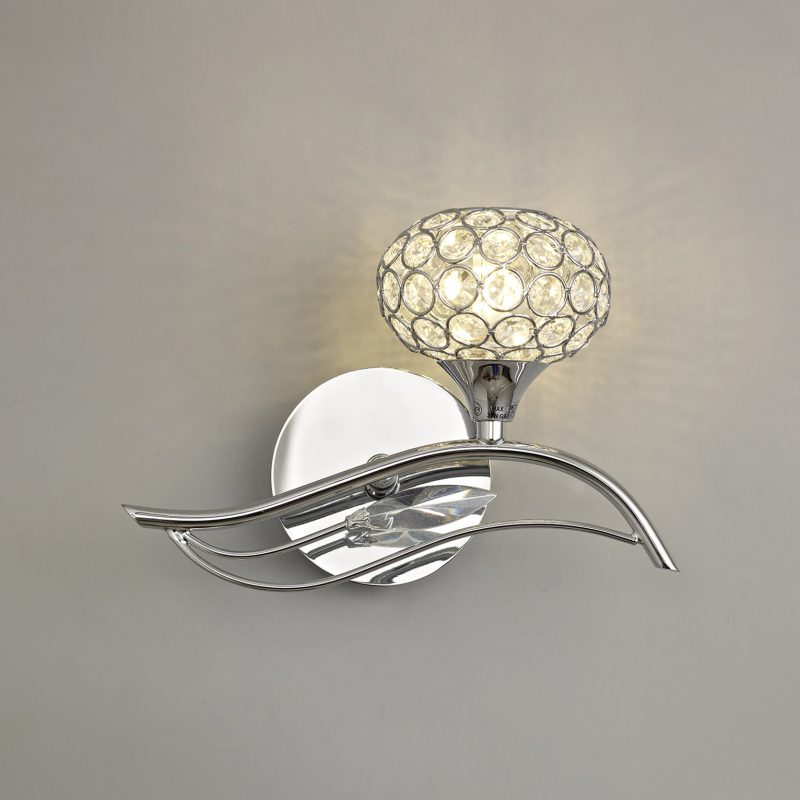 Diyas IL30951R Leimo Wall Light Polished Chrome