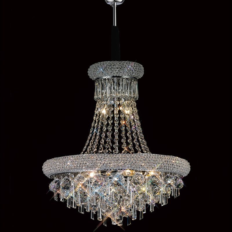 Diyas IL31450 Alexandra 9 Light Polished Chrome Ceiling Pendant