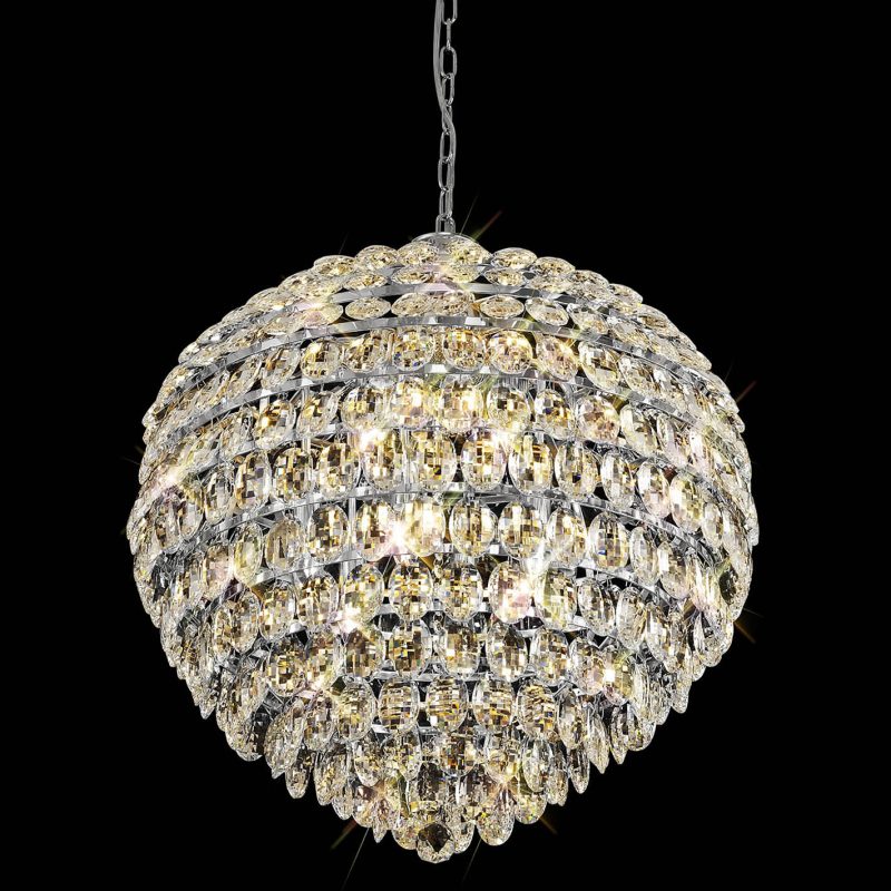 1532808 Bella 12 Light Crystal Pendant Chrome/Crystal