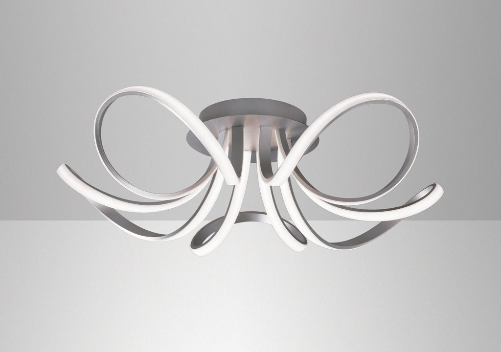 5 Loop Silver LED Ceiling Light