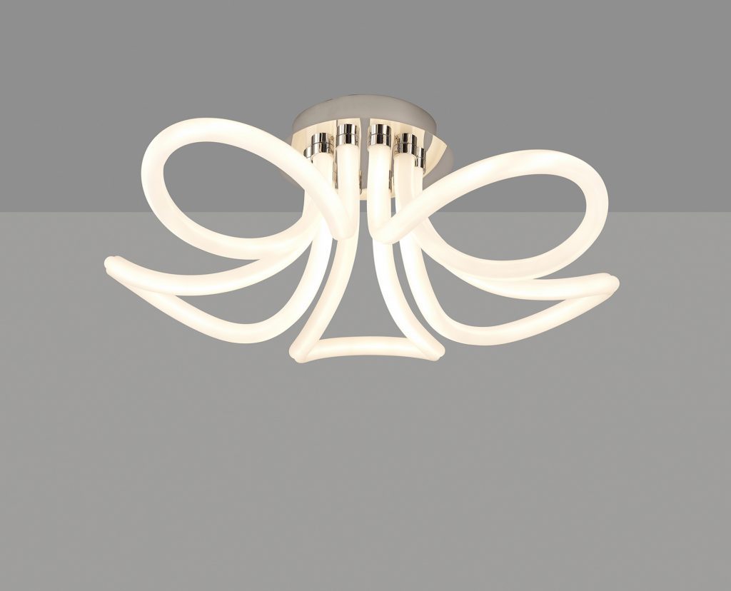 Loop 360 LED Ceiling Light Chrome & White