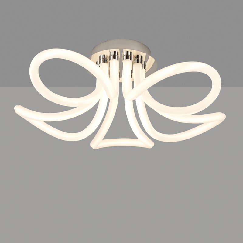 Loop 360 LED Ceiling Light Chrome & White