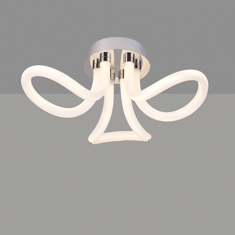 156616 Loop 360 LED 3 light Chrome & White