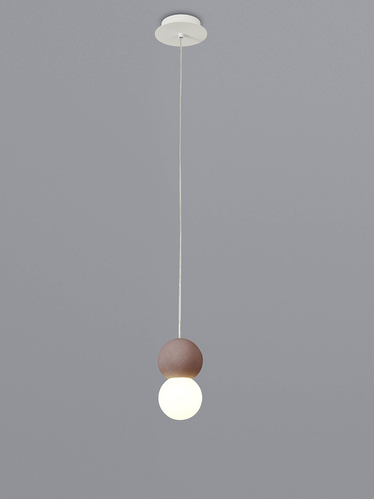 Kitchen Island Pendant Lights | Round Ball Cement Pendant