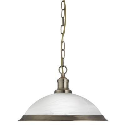 Diner Single Pendant Antique Brass