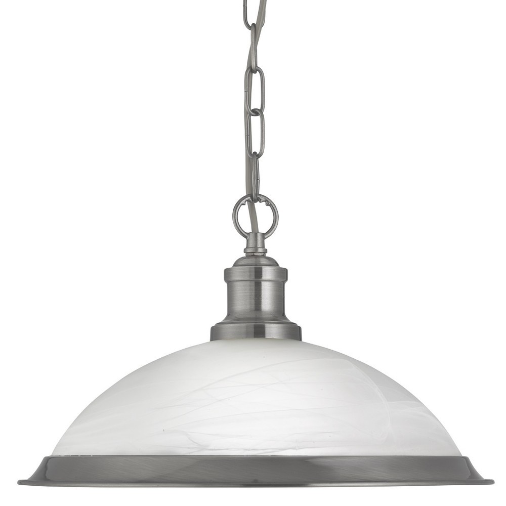 Diner Single Pendant Satin Silver