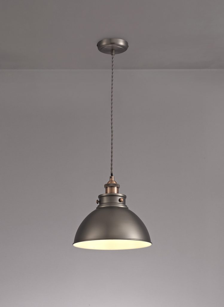 Kitchen Island Pendant Lights | 1 Light Pendant Antique Silver