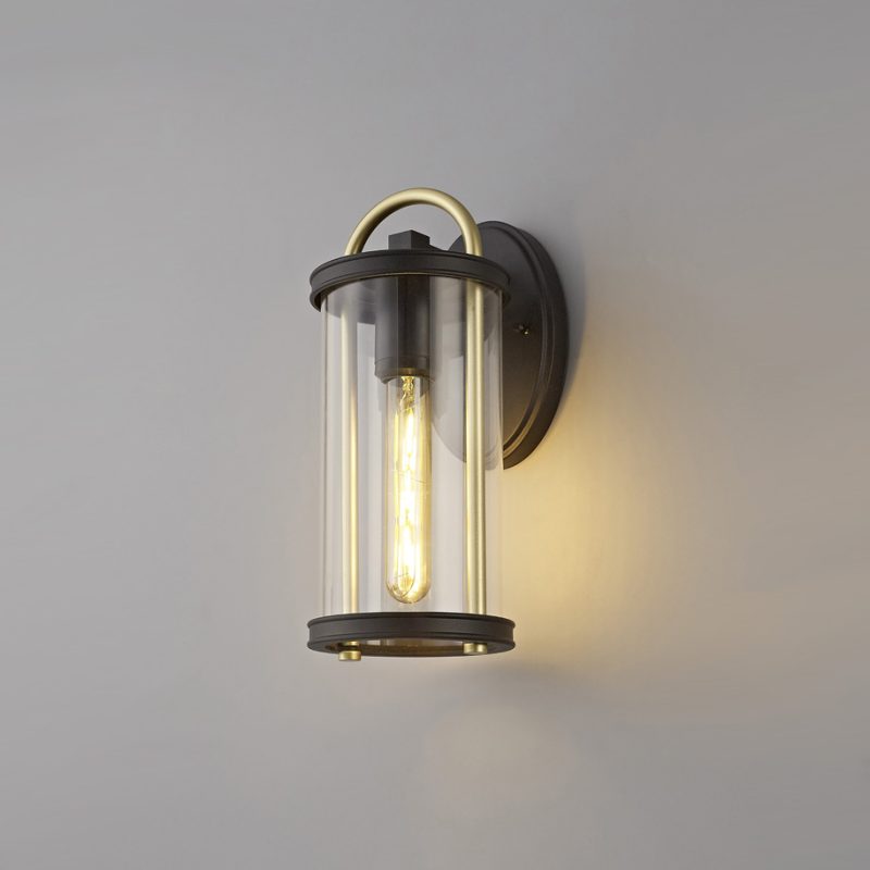 2003162 Gage Medium Black and Gold Wall Light