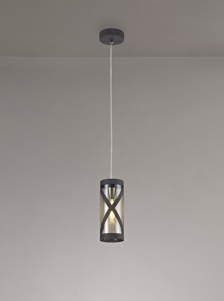 Single Pendant Matt Grey