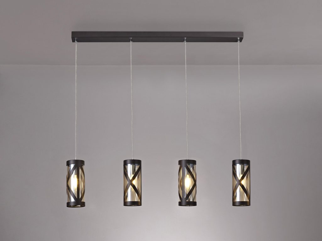 Kitchen Island Pendant Light | Bronze 4Lt Bar Pendant