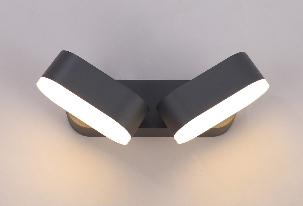 Outdoor Twin Wall Light Anthracite  