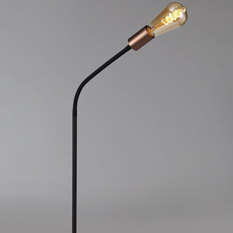 200472 GIO Satin Black/Copper Flexible Table Lamp