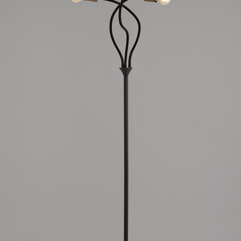 200474 GIO Satin Black/Copper Flexible Floor Lamp