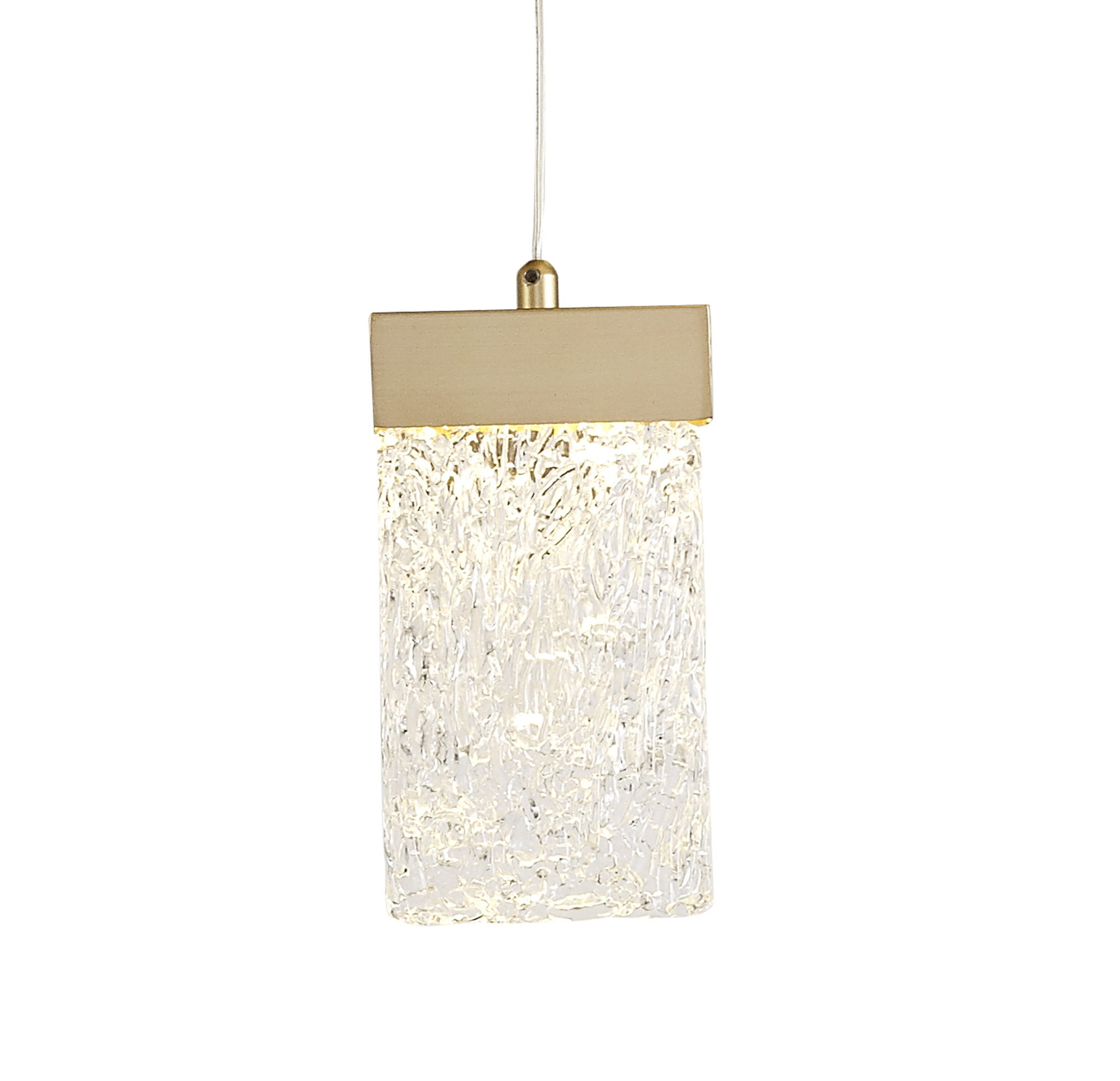 20081 Glacier 21 Light Multi Pendant Light Painted Brushed Gold - Image 2