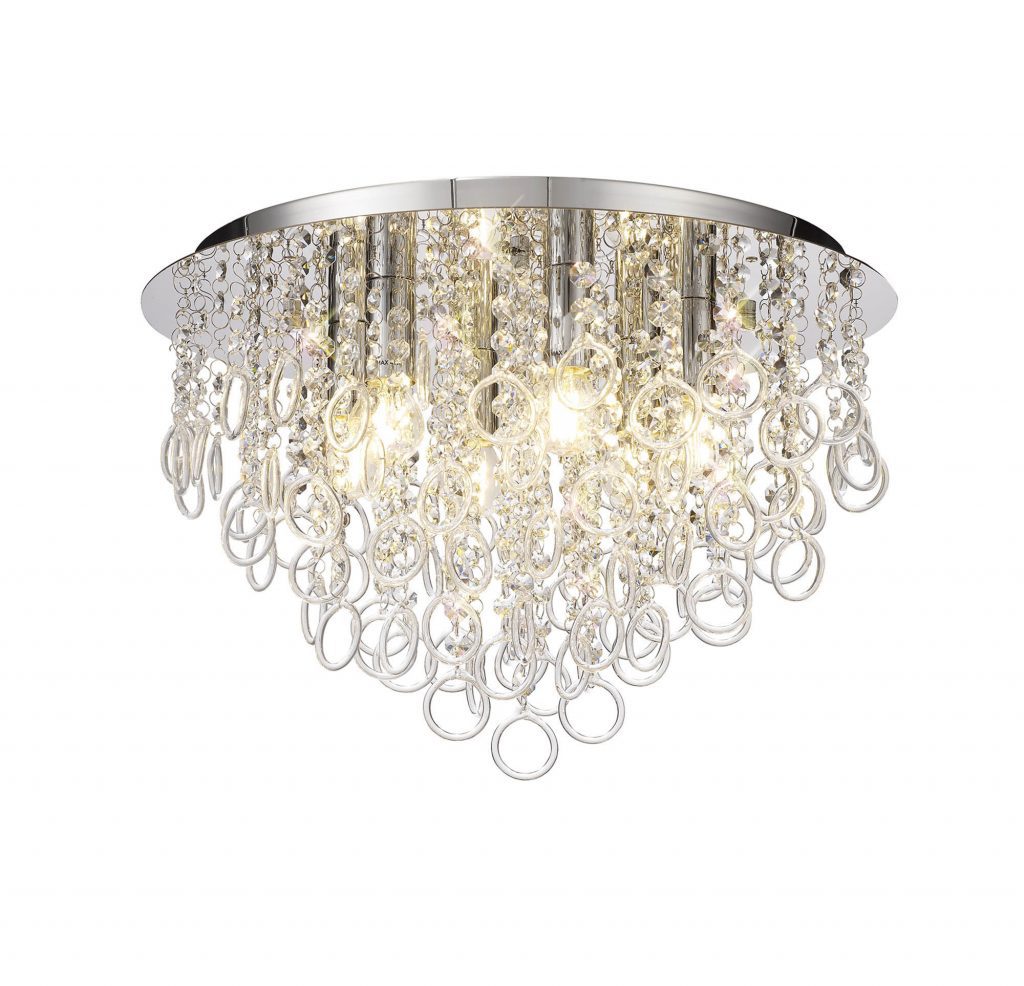 Lupo 6 Light Crystal Ceiling Light