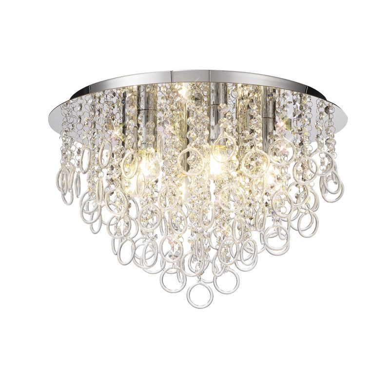 Lupo 6 Light Crystal Ceiling Light