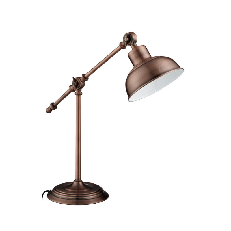 912017CU Study Adjustable Copper Table Lamp