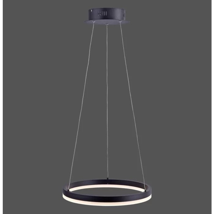 LED Ceiling Pendant | 40cm Ring Black Pendant