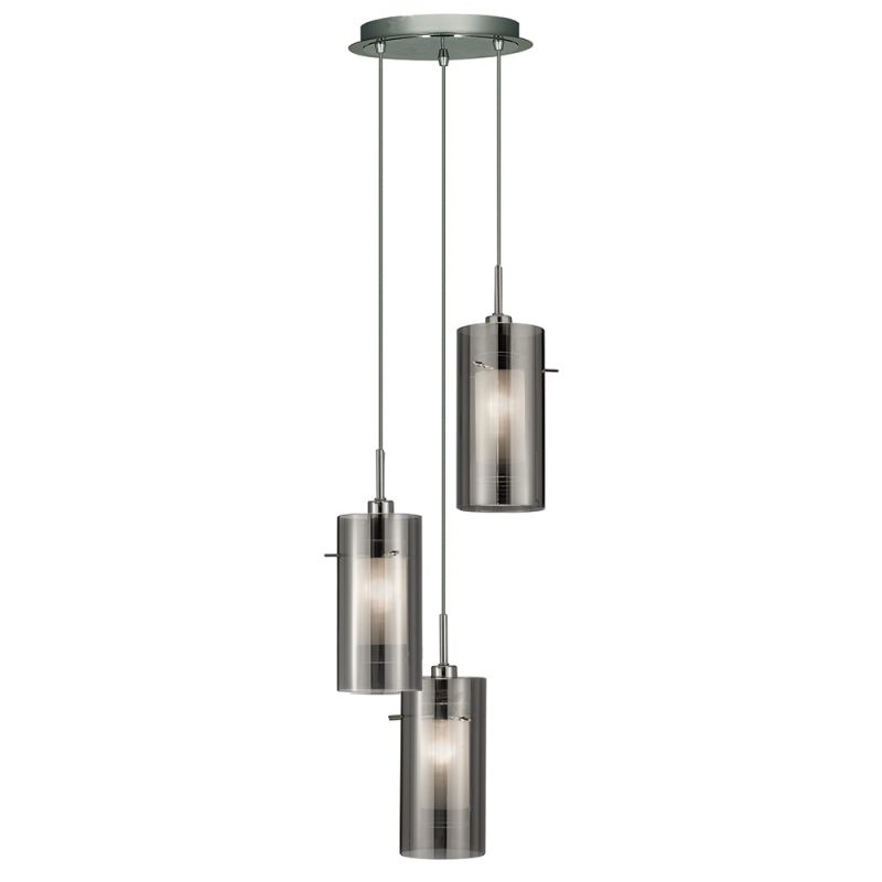 Kitchen Island Pendant Lights | Smoked 3lt Round Pendant