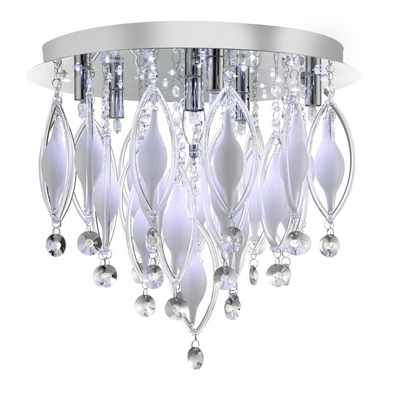 Crystal Ceiling Lights | Spindle 6lt Ceiling Light 