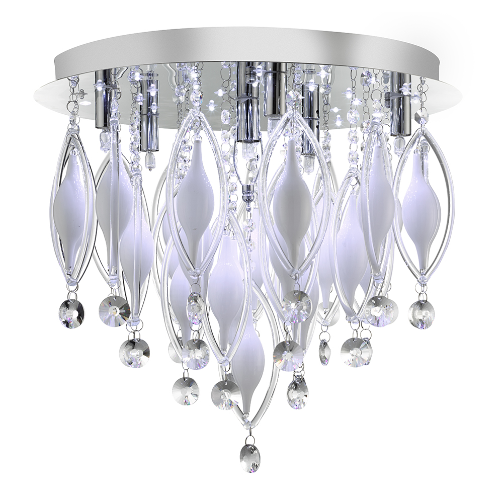 Crystal Ceiling Lights | Spindle 6lt Ceiling Light 