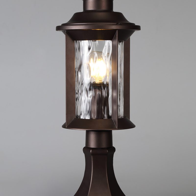 2003212 Ella 1 Light Antique Bronze Pillar Light