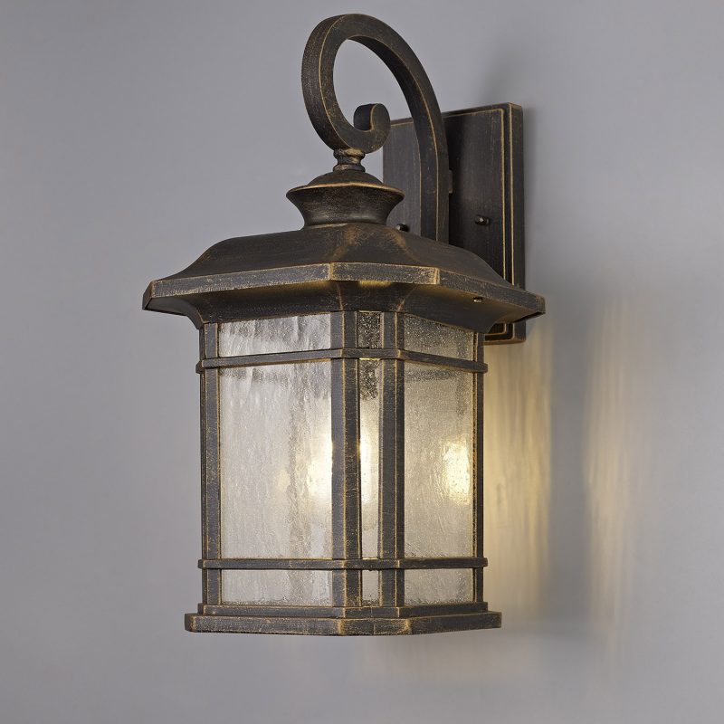 2003221 Brushed Black Gold Wall Light