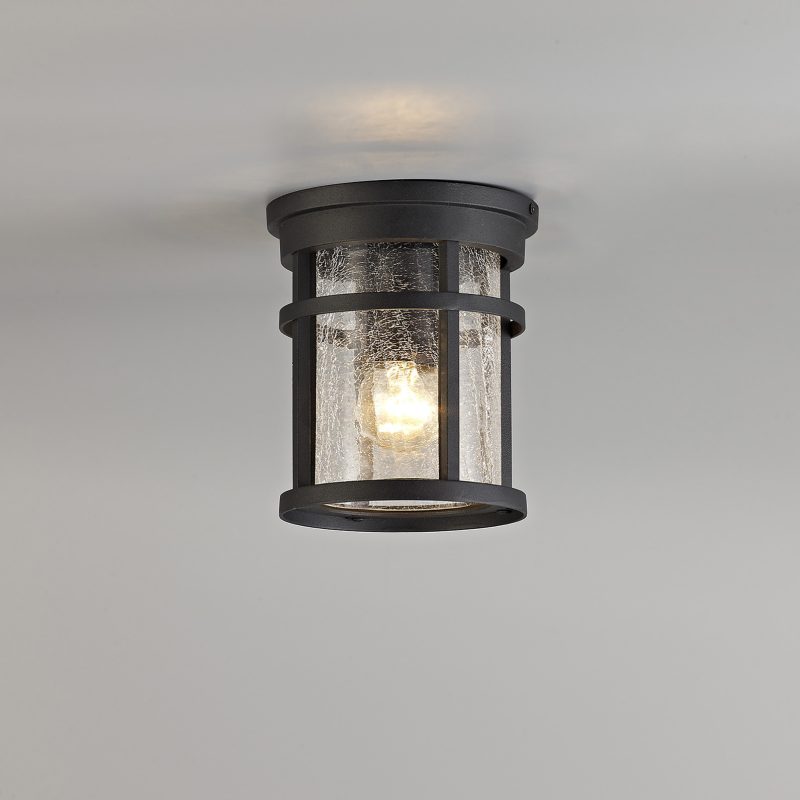 2003241 Eton Black Flush Outdoor Light