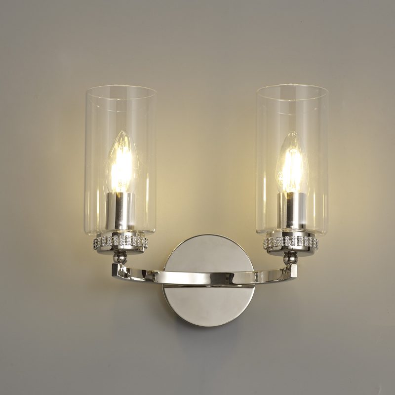 200892 Marla Twin Wall light Polished Nickel