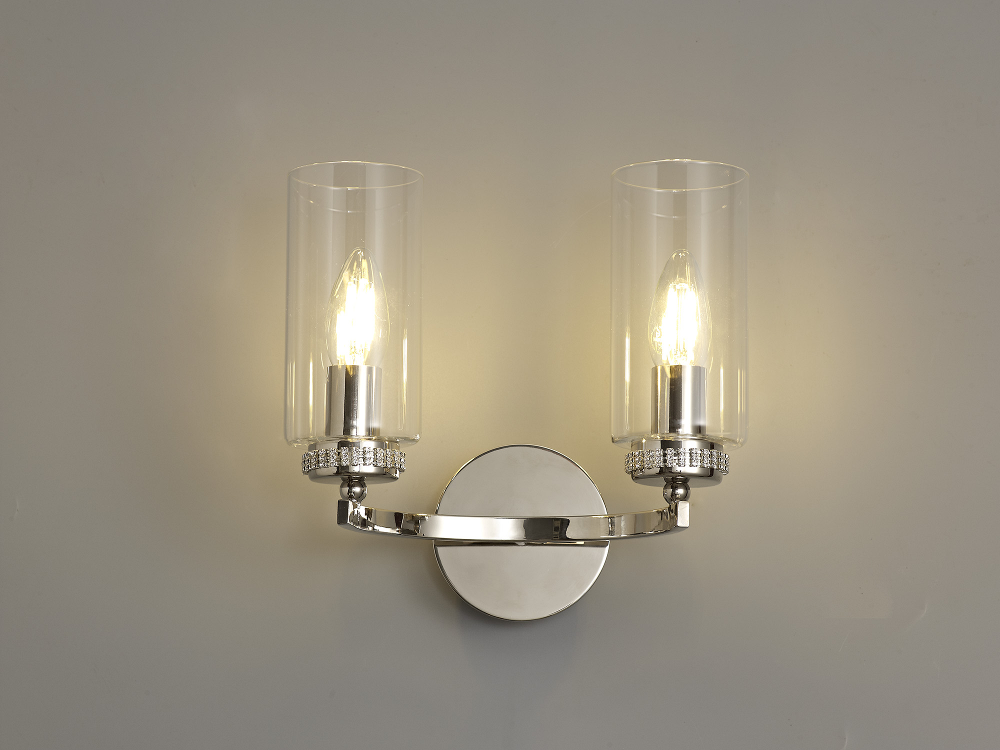200892 Marla Twin Wall light Polished Nickel
