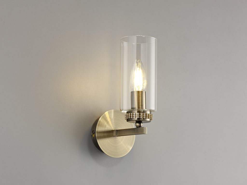 20914 Marla Wall light Antique Brass switched