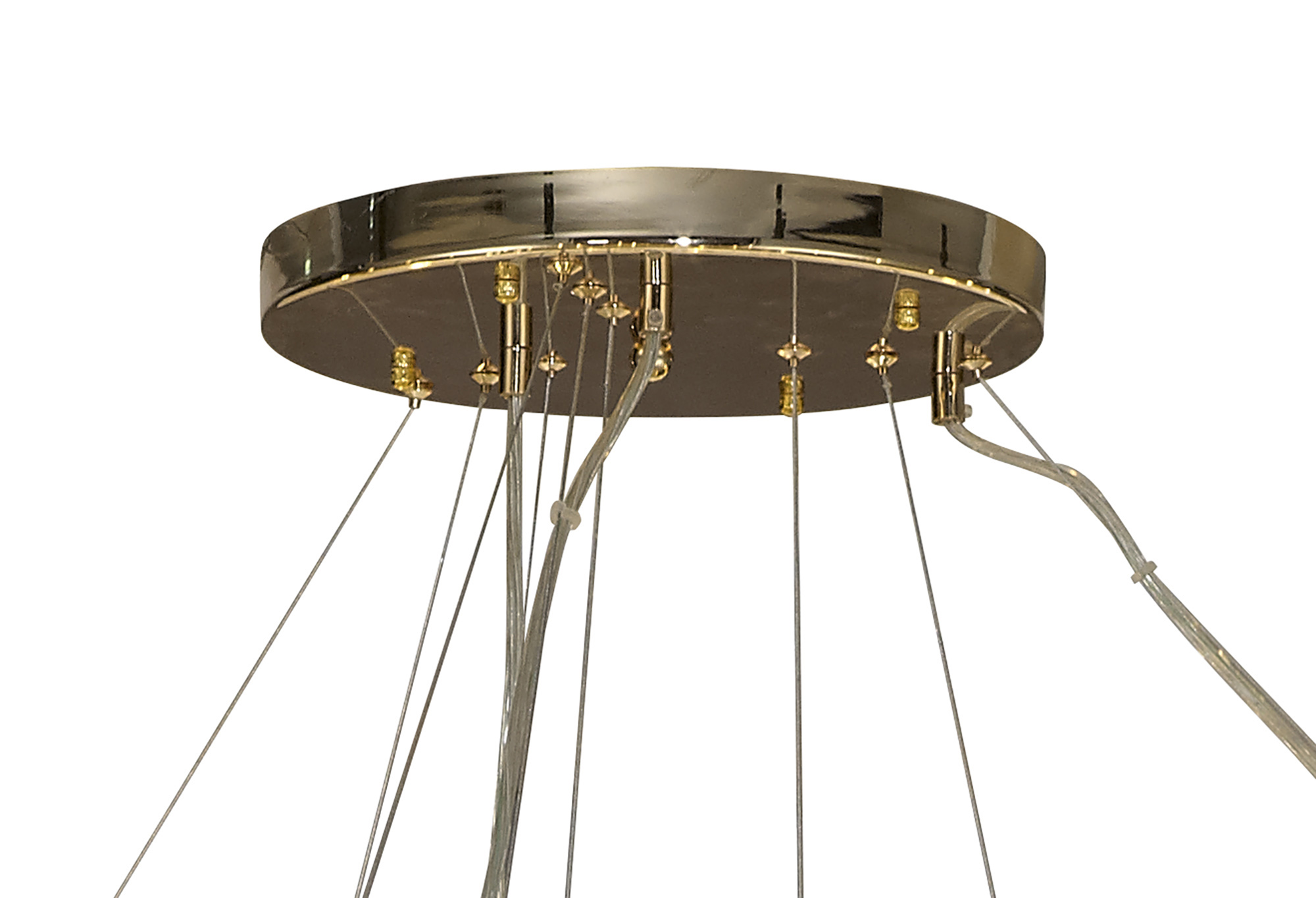 3001012 Belle 74 Light French Gold/Crystal Stairway Light - Image 3