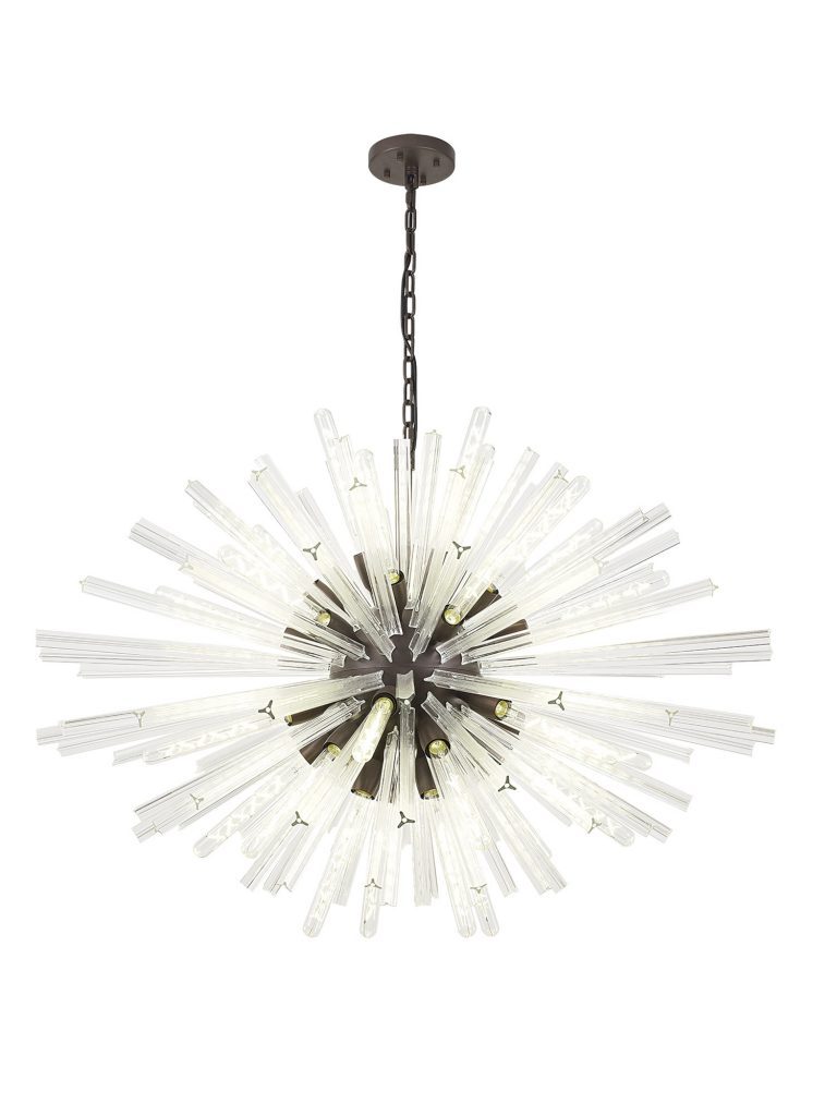 32 Light Oval Pendant Bronze Oxide