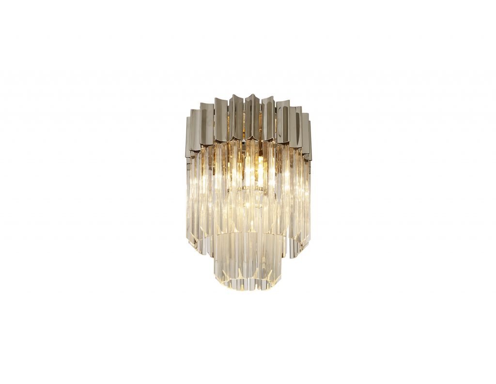 Chrome Chandelier Ceiling Light | 30cm Polished Nickel Chandelier
