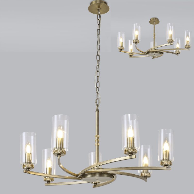 3001523 Marla 7 light Ceiling Light Antique Brass