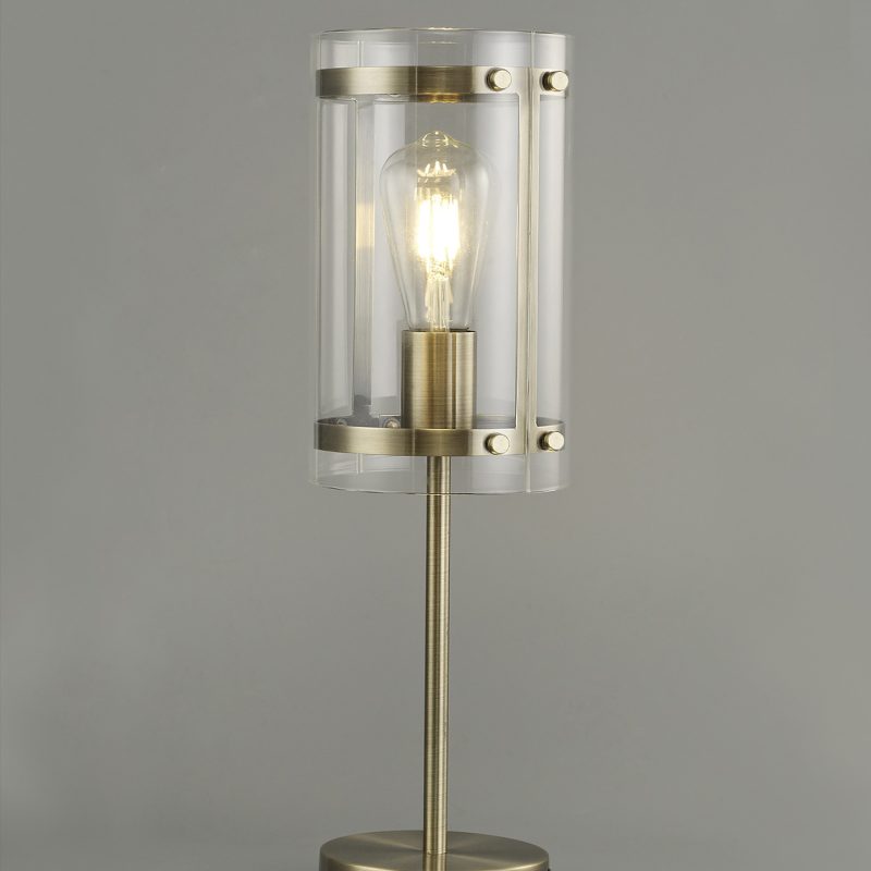 3001791 Maddison 1 Light Table Lamp Antique Brass