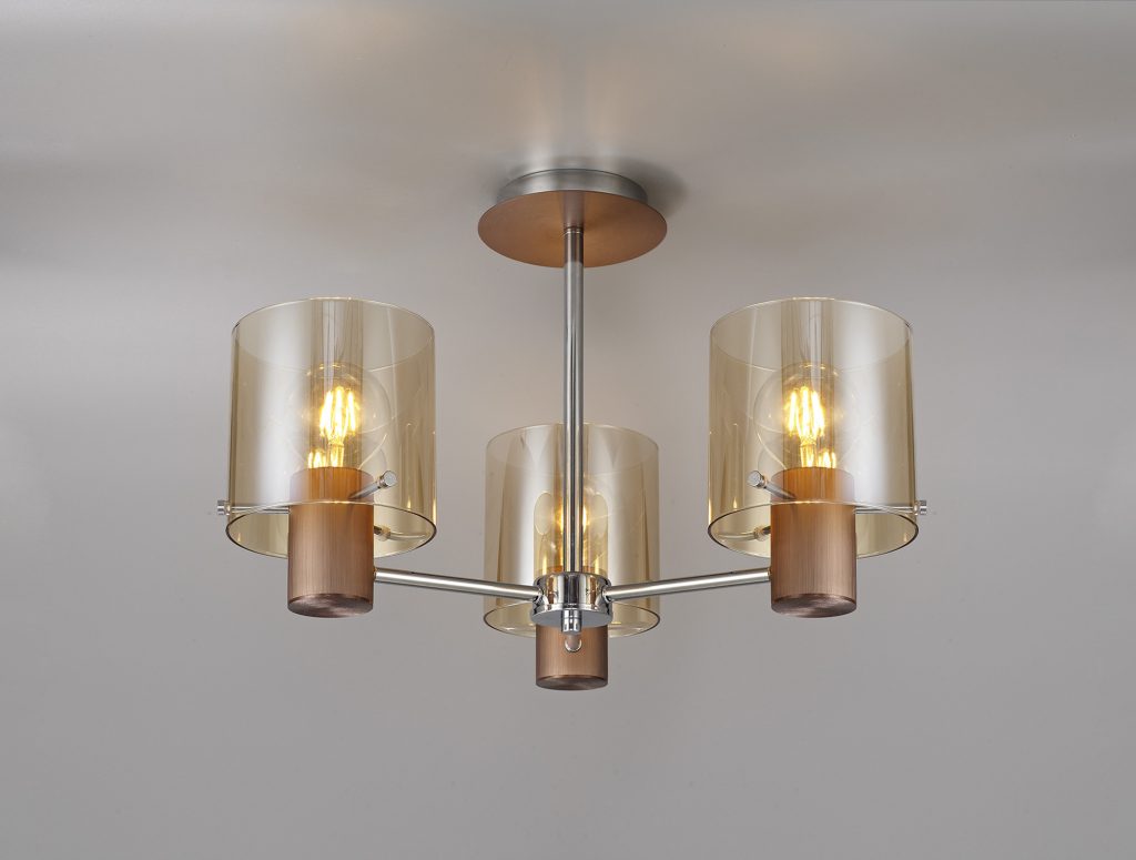 Modern Ceiling Light | Mocha 3 Light Ceiling Light