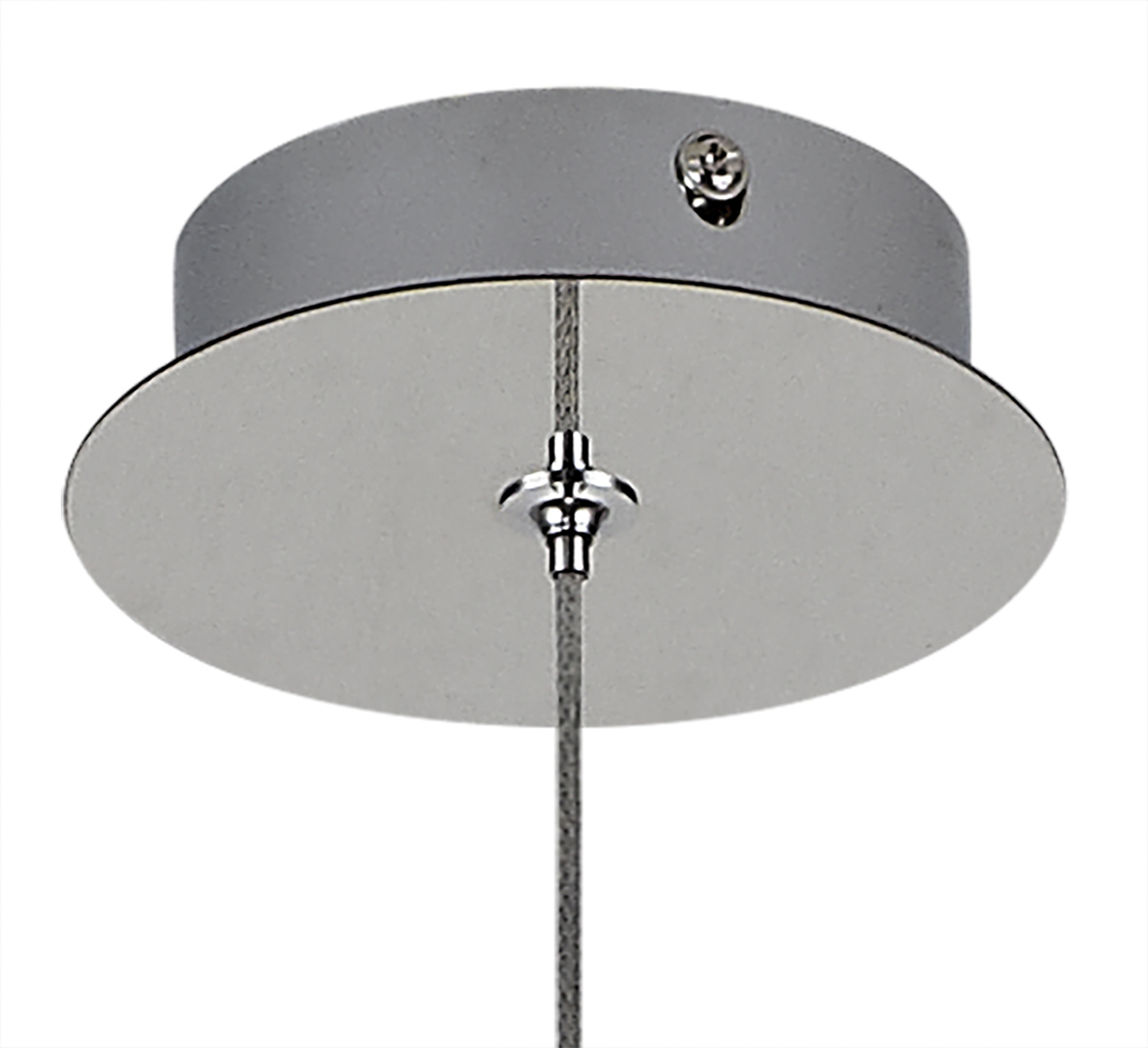 300211 Smoked Scroll Ceiling Pendant Polished Chrome - Image 3