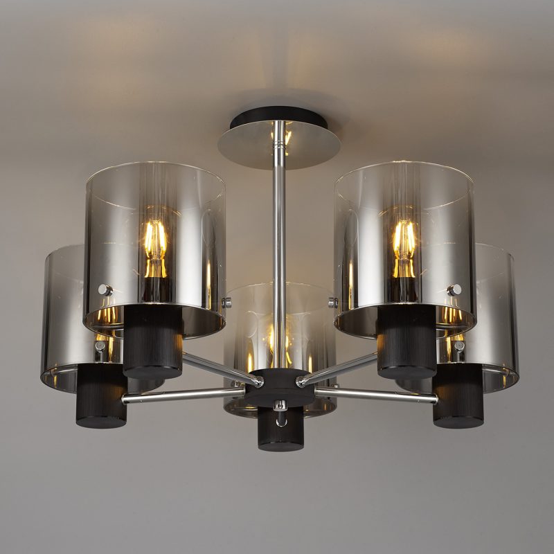 Modern Ceiling Lights | 5Lt Semi Flush Light