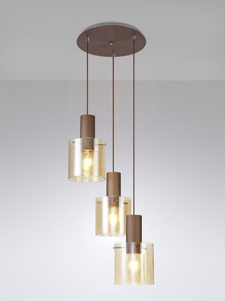Stairwell Pendant Light | 3lt Circular Pendant Light